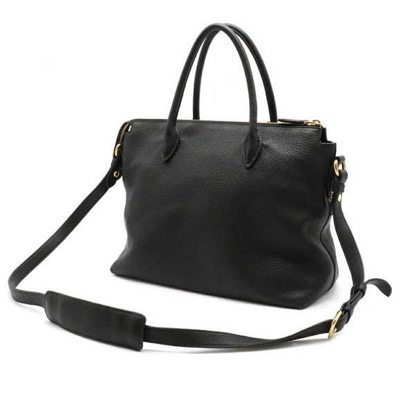 Prada Black Nero Handbag Leather 2WAY - Picture 1 of 8
